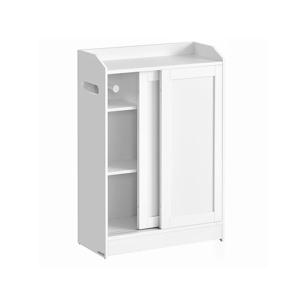 Armario de baño 20 x 60 x 80 cm blanco nube