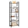 Estantería industrial 6 estantes, marrón rústico