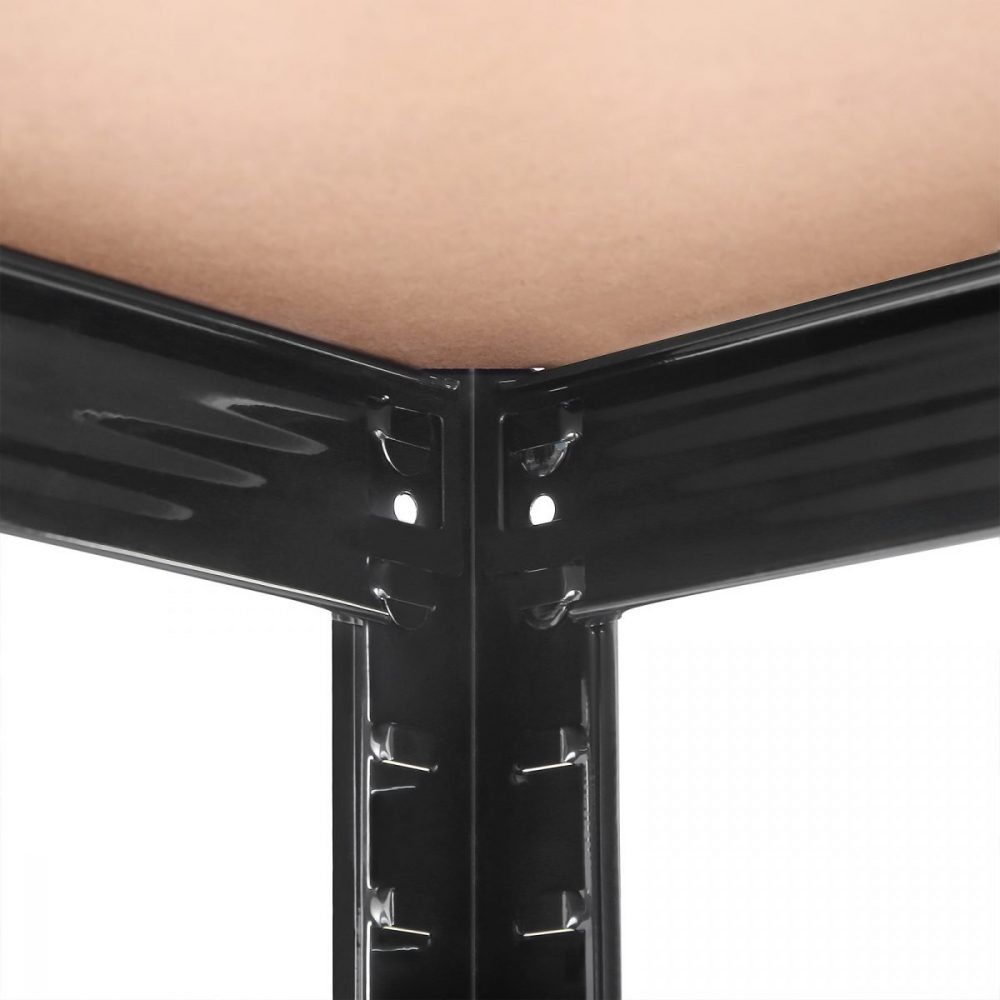 Estantería de almacenaje de 5 niveles negro - Imagen 4