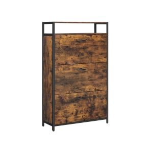 Mueble zapatero 3 compartimentos 80x30x130 cm