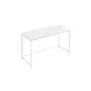 Escritorio 60 x 120 x 76 cm Estructura Metal Blanco Arce