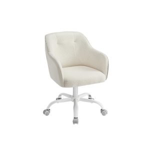 Silla de estudio giratoria altura ajustable beige